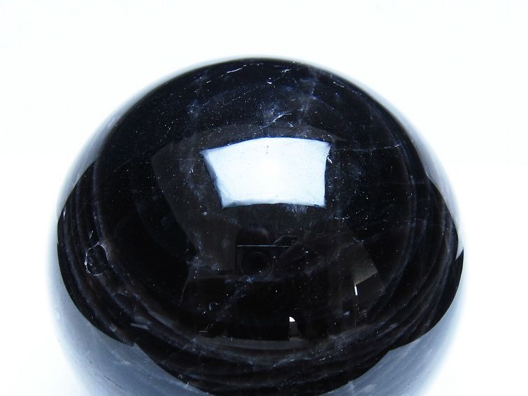 1.3Kg モリオン 黒水晶 丸玉 97mm スフィア 一点物 151-9390