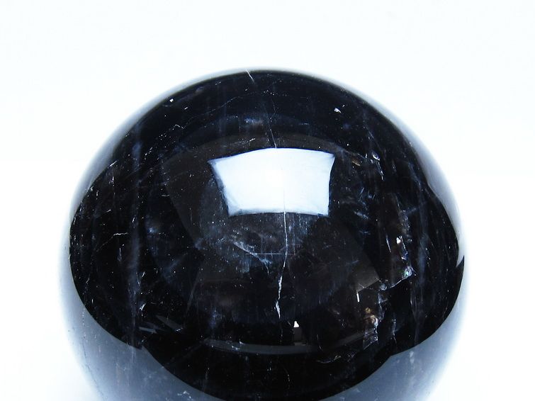 1.3Kg モリオン 黒水晶 丸玉 97mm スフィア 一点物 151-9391