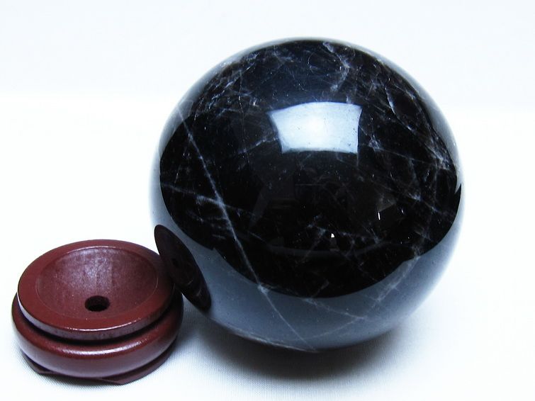 1.3Kg モリオン 黒水晶 丸玉 98mm スフィア 一点物 151-9393 【sold out】