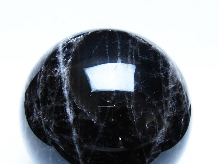 1.4Kg モリオン 黒水晶 丸玉 98mm スフィア 一点物 151-9394 【sold out】