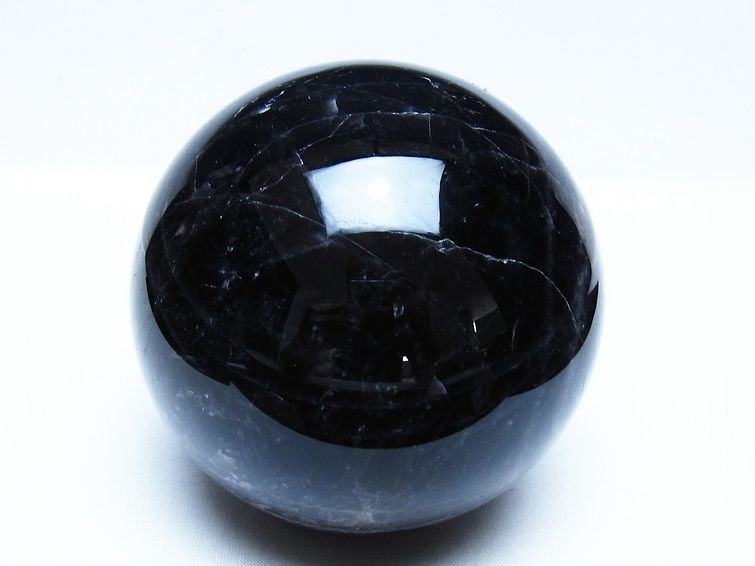 1.5Kg モリオン 黒水晶 丸玉 105mm スフィア 一点物 151-9397 [sold out]
