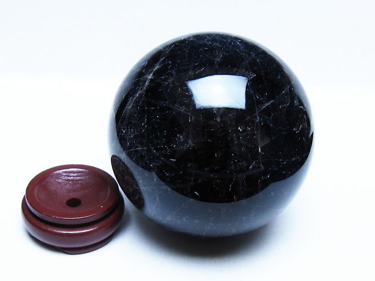 ☆純天然モリオンスフィア黒水晶丸玉10,7KG♬天然石パワーストーンコレクション 1.7Kg モリオン 黒水晶 丸玉 110mm スフィア 一点物 151-9399 – 天然石