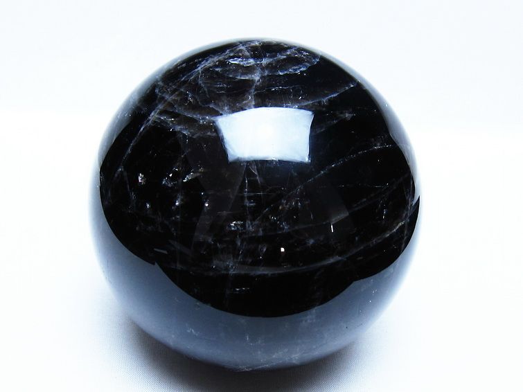 1.7Kg モリオン 黒水晶 丸玉 110mm スフィア 一点物 151-9400