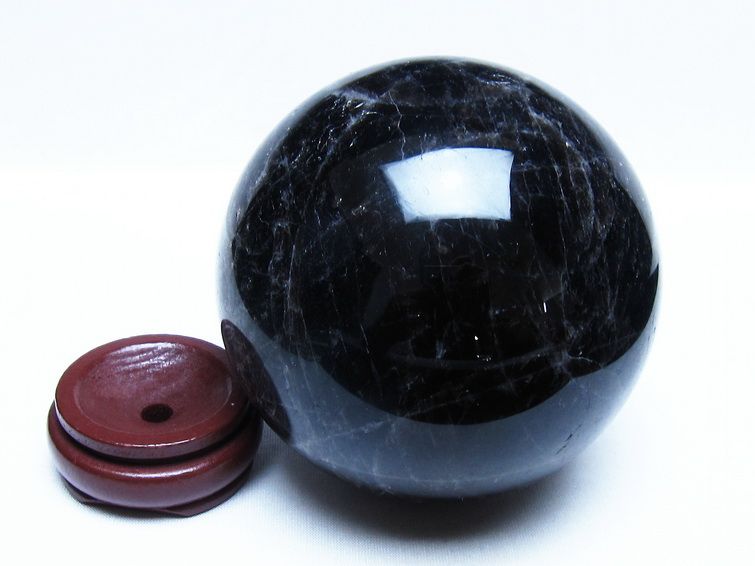 1.7Kg モリオン 黒水晶 丸玉 110mm スフィア 一点物 151-9401 【sold out】