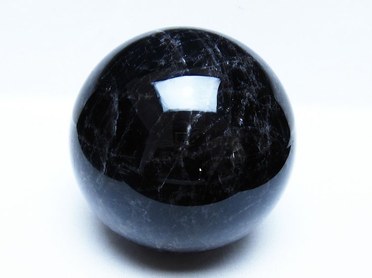 1.7Kg モリオン 黒水晶 丸玉 110mm スフィア 一点物 151-9403