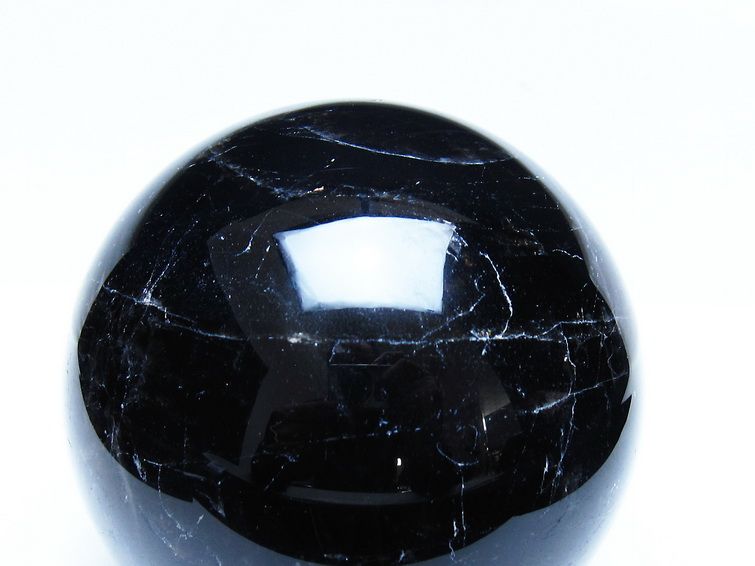 1.8Kg モリオン 黒水晶 丸玉 113mm スフィア 一点物 151-9405