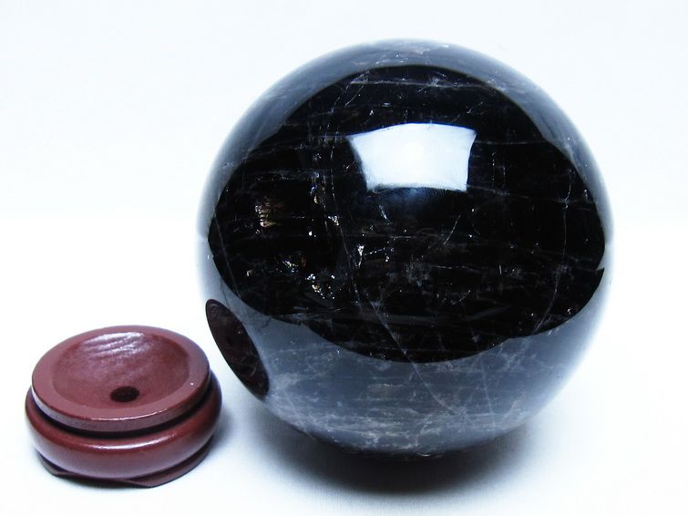 1.9Kg モリオン 黒水晶 丸玉 115mm スフィア 一点物 151-9407 【sold out】