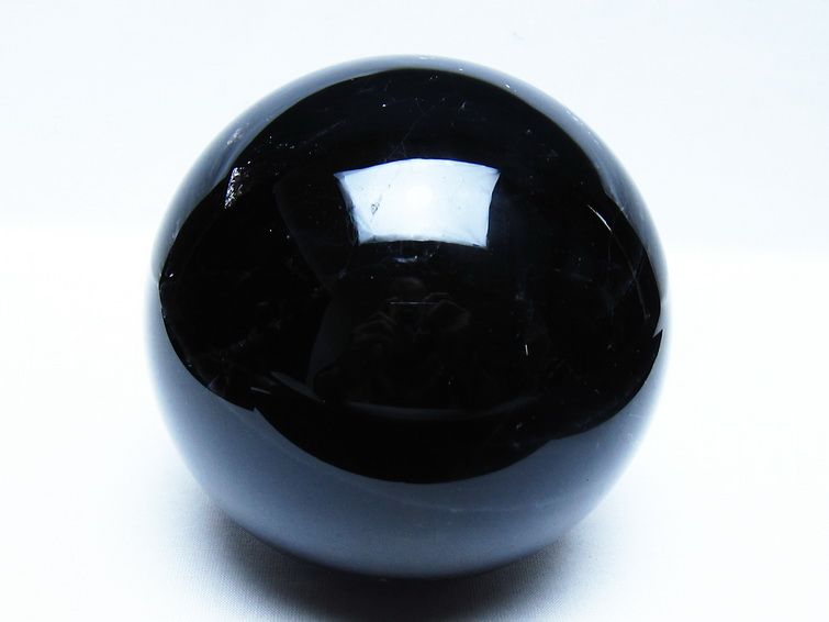 1.9Kg モリオン 黒水晶 丸玉 115mm スフィア 一点物 151-9409