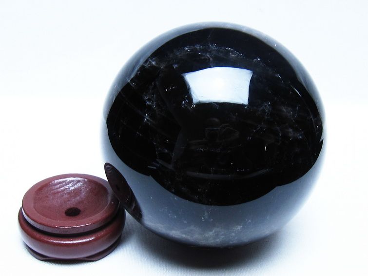 1.9Kg モリオン 黒水晶 丸玉 115mm スフィア 一点物 151-9411 – 天然石