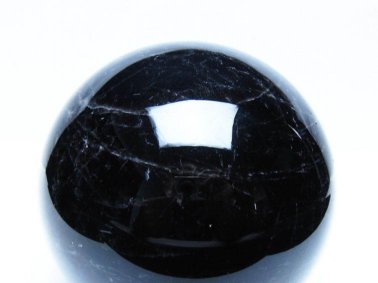 1.7Kg モリオン 黒水晶 丸玉 113mm スフィア 一点物 151-9412