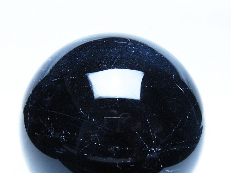 1.8Kg モリオン 黒水晶 丸玉 110mm スフィア 一点物 151-9415