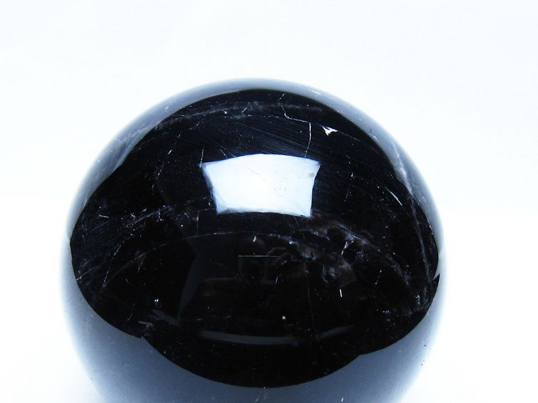 1.6Kg モリオン 黒水晶 丸玉 108mm スフィア 一点物 151-9417