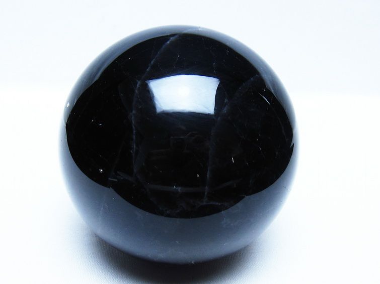 1.4Kg モリオン 黒水晶 丸玉 105mm スフィア 一点物 151-9420
