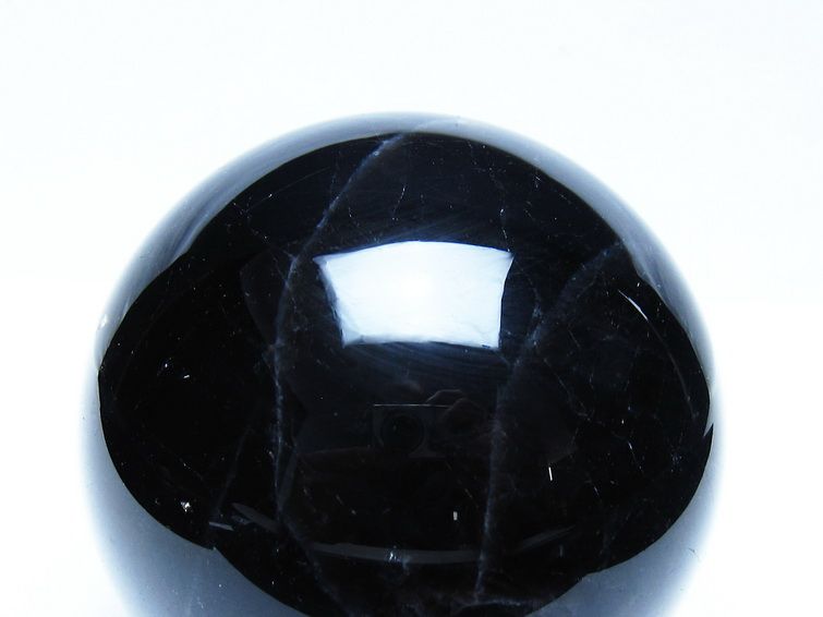 1.4Kg モリオン 黒水晶 丸玉 105mm スフィア 一点物 151-9420