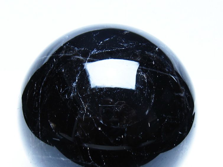 1.6Kg モリオン 黒水晶 丸玉 108mm スフィア 一点物 151-9421