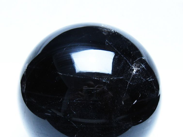 1.6Kg モリオン 黒水晶 丸玉 110mm スフィア 一点物 151-9422
