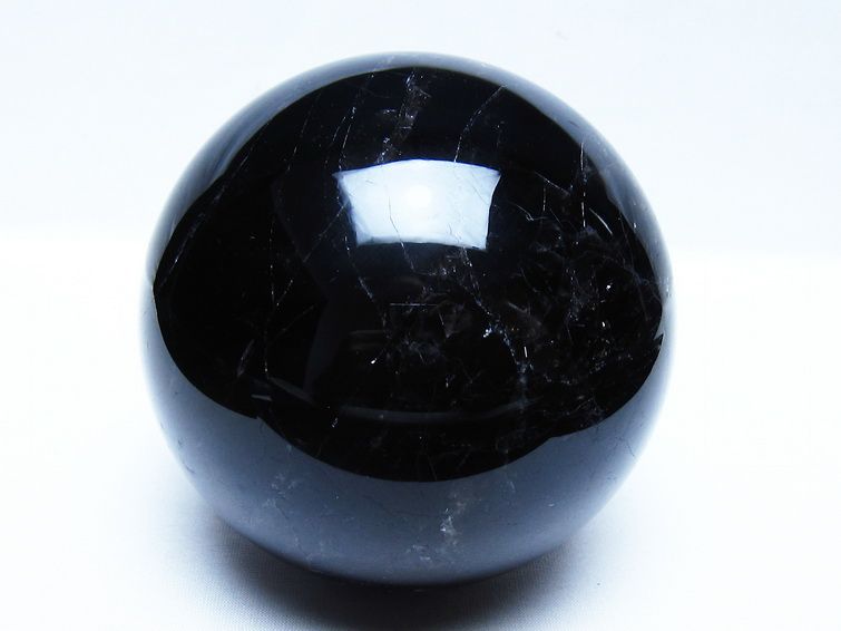 1.8Kg モリオン 黒水晶 丸玉 113mm スフィア 一点物 151-9424