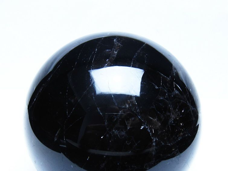 1.8Kg モリオン 黒水晶 丸玉 113mm スフィア 一点物 151-9424