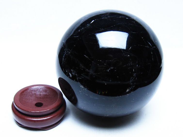 1.7Kg モリオン 黒水晶 丸玉 110mm スフィア 一点物 151-9425 – 天然石