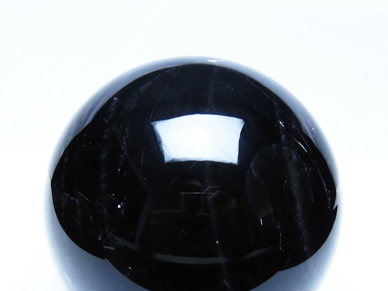1.8Kg モリオン 黒水晶 丸玉 113mm スフィア 一点物 151-9426