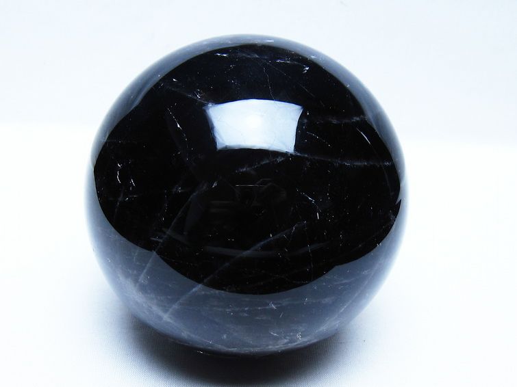 1.5Kg モリオン 黒水晶 丸玉 108mm スフィア 一点物 151-9427 【sold out】