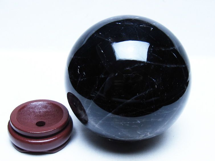 1.5Kg モリオン 黒水晶 丸玉 108mm スフィア 一点物 151-9427 【sold out】