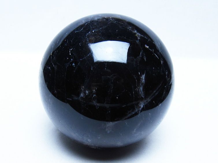 1.5Kg モリオン 黒水晶 丸玉 108mm スフィア 一点物 151-9429