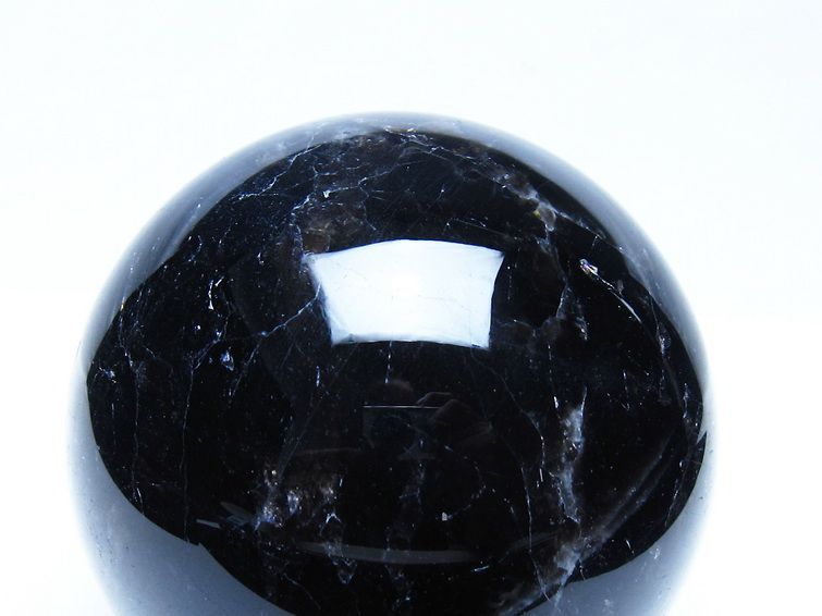 1.5Kg モリオン 黒水晶 丸玉 108mm スフィア 一点物 151-9429