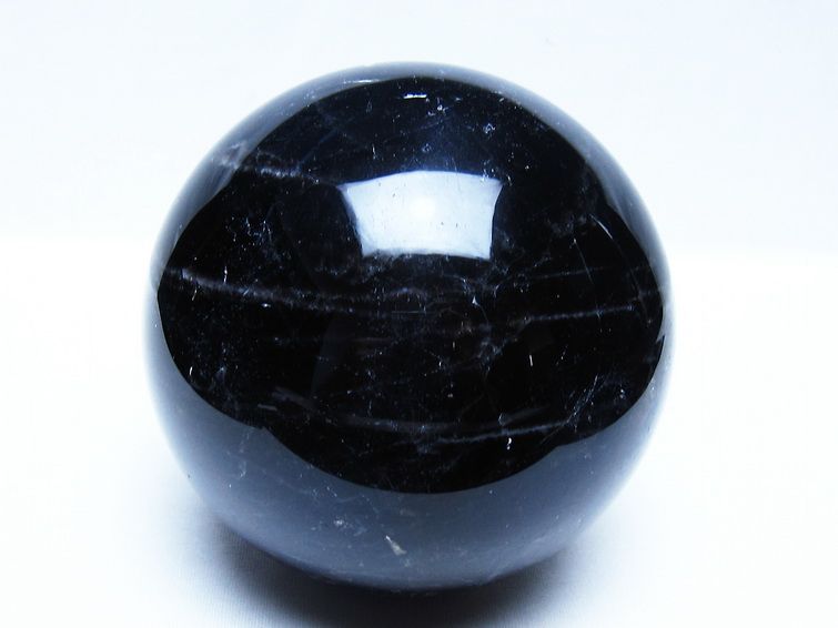2Kg モリオン 黒水晶 丸玉 115mm スフィア 一点物 151-9430