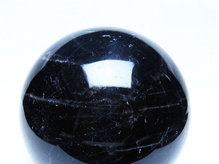 2Kg モリオン 黒水晶 丸玉 115mm スフィア 一点物 151-9430
