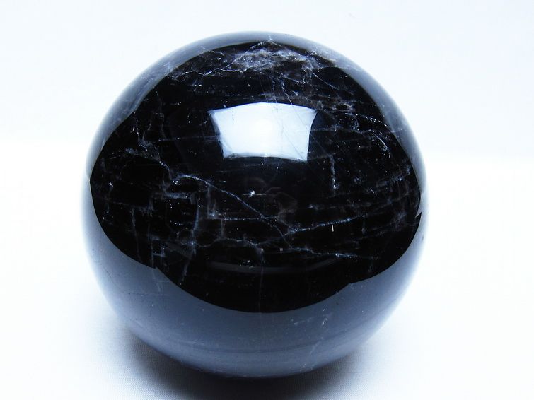 1.8Kg モリオン 黒水晶 丸玉 113mm スフィア 一点物 151-9431