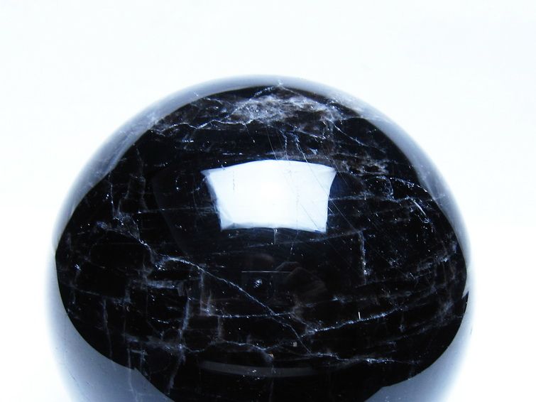 1.8Kg モリオン 黒水晶 丸玉 113mm スフィア 一点物 151-9431
