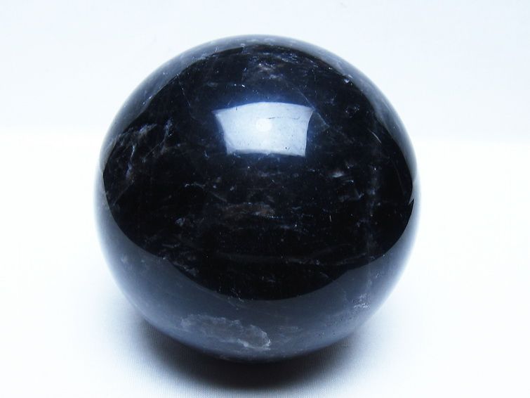 1.7Kg モリオン 黒水晶 丸玉 113mm スフィア 一点物 151-9433
