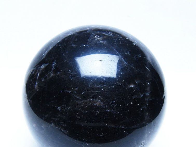 1.7Kg モリオン 黒水晶 丸玉 113mm スフィア 一点物 151-9433