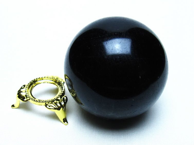 モリオン 黒水晶 丸玉 56mm 一点物 151-9438 【sold out】