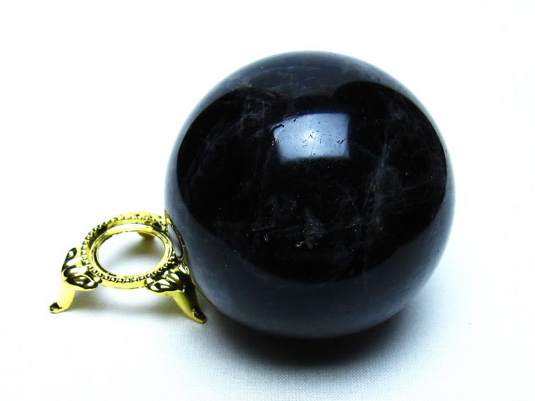 モリオン 黒水晶 丸玉 60mm 一点物 151-9449
