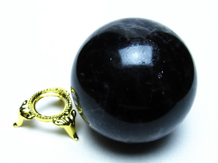 モリオン 黒水晶 丸玉 60mm 一点物 151-9453