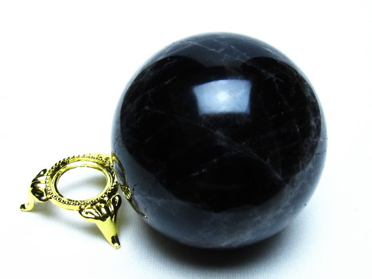 モリオン 黒水晶 丸玉 61mm 一点物 151-9455