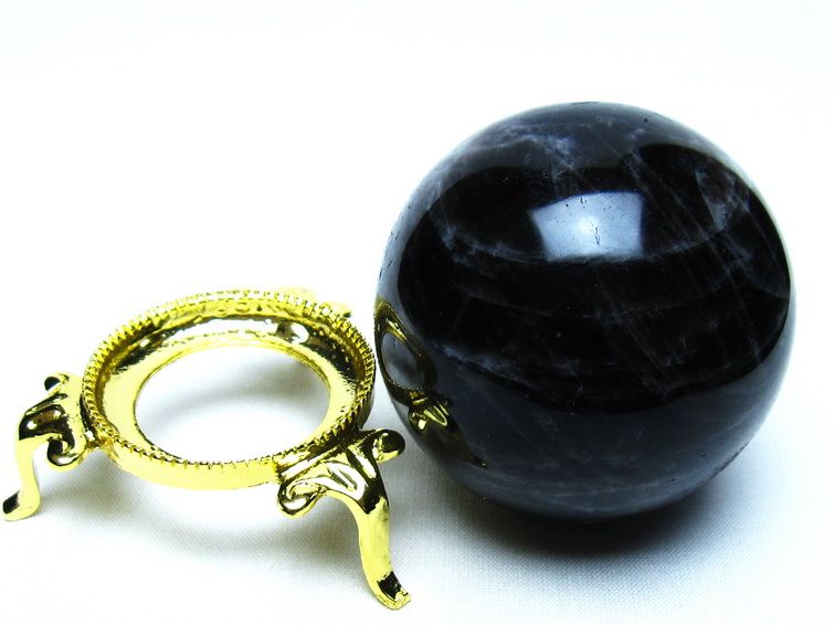 モリオン 黒水晶 丸玉 62mm 一点物 151-9459