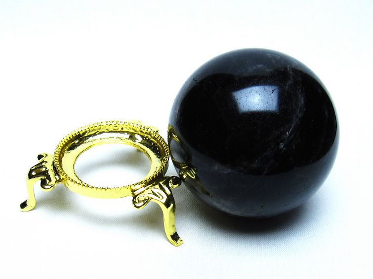 モリオン 黒水晶 丸玉 63mm 一点物 151-9462