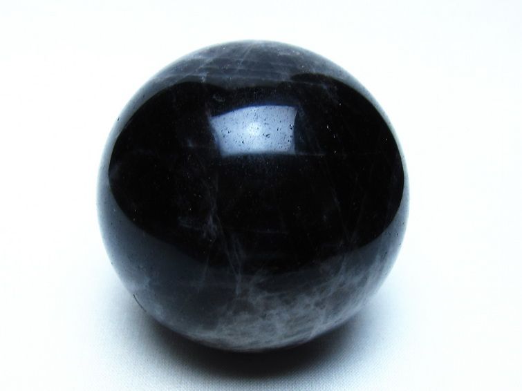 モリオン 黒水晶 丸玉 64mm 一点物 151-9466