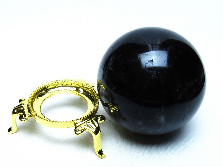 モリオン 黒水晶 丸玉 66mm 一点物 151-9471