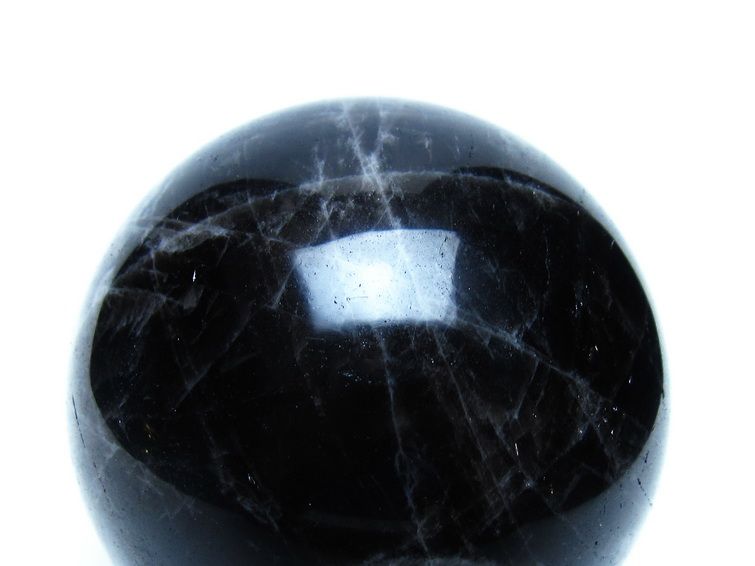 モリオン 黒水晶 丸玉 70mm 一点物 151-9479