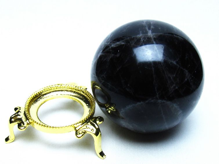 モリオン 黒水晶 丸玉 70mm 一点物 151-9479