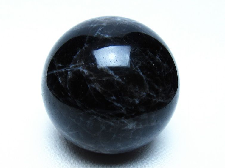 モリオン 黒水晶 丸玉 74mm 一点物 151-9481