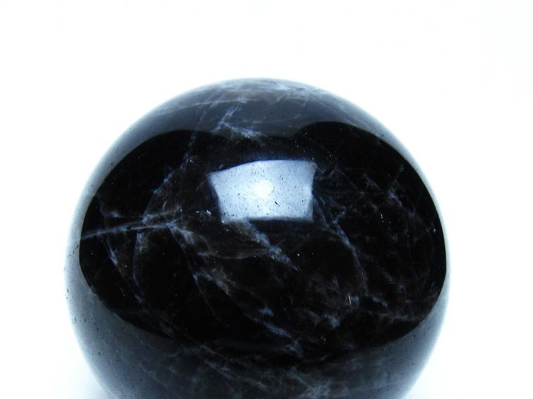 モリオン 黒水晶 丸玉 74mm 一点物 151-9481