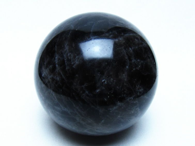 モリオン 黒水晶 丸玉 76mm 一点物 151-9482