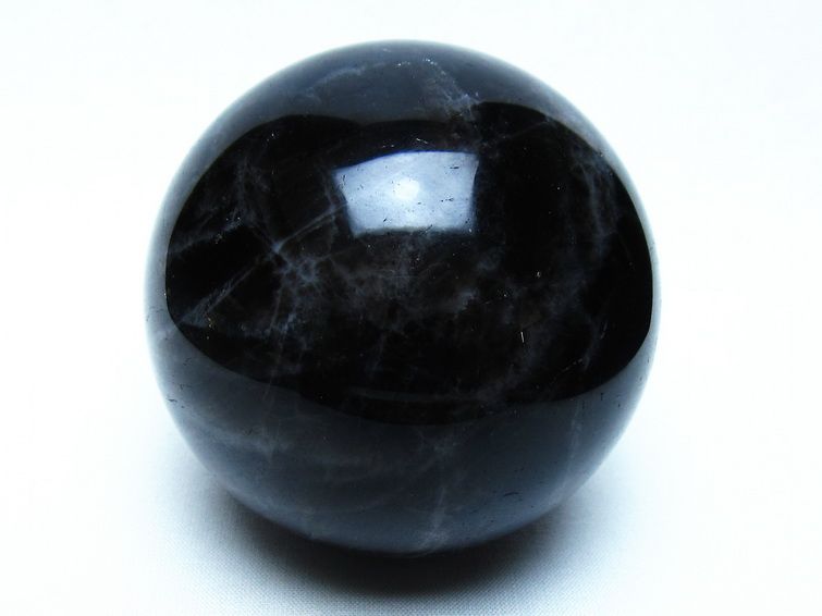 モリオン 黒水晶 丸玉 77mm 一点物 151-9483
