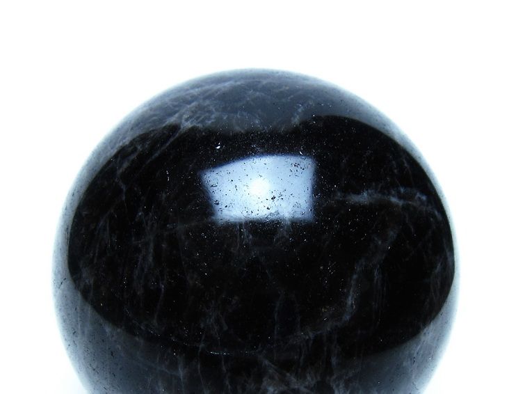 モリオン 黒水晶 丸玉 70mm 一点物 151-9485