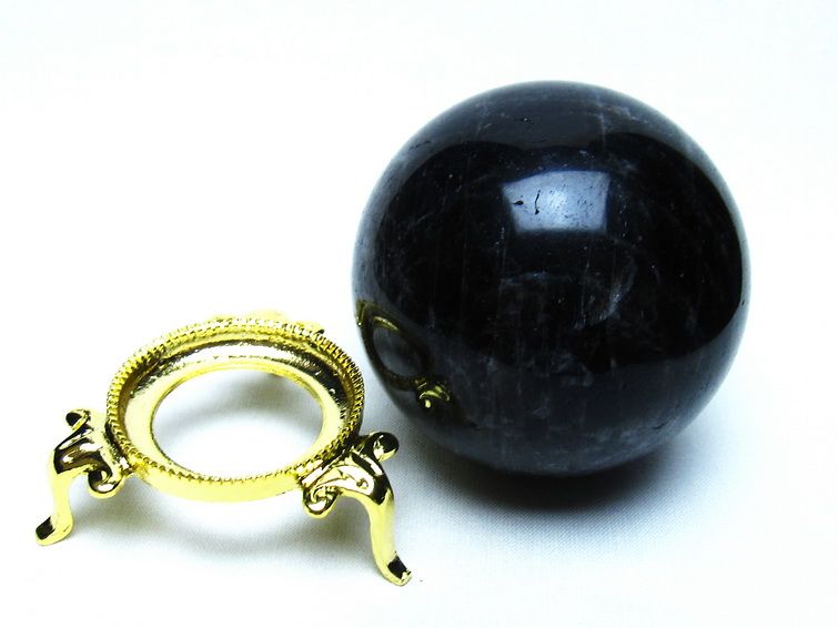 モリオン 黒水晶 丸玉 69mm 一点物 151-9492